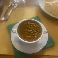 Lentil soup   at Bibliothe in Rome