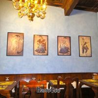 Inside the restaurant at Bibliothe in Rome