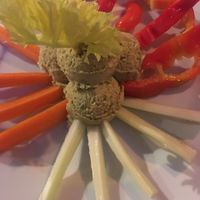 New Delhi style hummus at Bibliothe in Rome