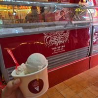 Salted cashew nut & coconut banana flavours at Thaivetro Oldtown Ice Cream in Phuket