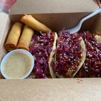 Korean BBQ Tacos W/ Spring Rolls at The Dragonfly in Ocala