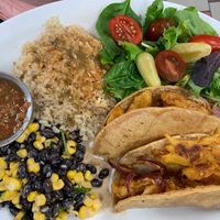 Vegan taco plate  at The Dragonfly in Ocala
