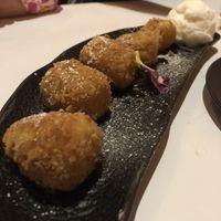 Banana balls and coconut/lime ice cream 🤤  at Hut & Soul in Adelaide