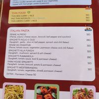 Menu at Joy in Candolim