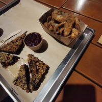 Picture doesn't loon so great but I can assure you the mushrooms, even if very oily, are amazing.  at Patatak - Saint-Gilles in Brussels