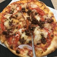 SWEET PEPPER + SAUSAGE at Virtuous Pie in Toronto