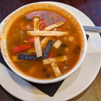 Black bean soup (daily special) at The Mercantile Kitchen & Bar in Saratoga Springs