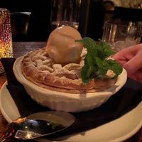 Apple pie with vanilla sorbet 🤤  at Beauty & Essex in Las Vegas