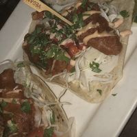 The chick’n tacos! at Beertown Public House in Cambridge