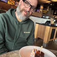 Happy Birthday! Brownie/cookie dessert   at Beertown Public House in London