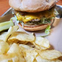 Dark horse burger at Kelley Farm Kitchen in Harpers Ferry