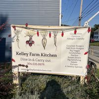 The garden in front of Kelley’s farm kitchen  at Kelley Farm Kitchen in Harpers Ferry