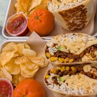 Breakfast burritos! Chorizo and Sausage. Both very good 👍 at Kelley Farm Kitchen in Harpers Ferry
