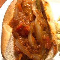 Beyond Brat sandwich at Kelley Farm Kitchen in Harpers Ferry