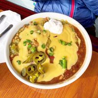 Red and green chili  at Kelley Farm Kitchen in Harpers Ferry