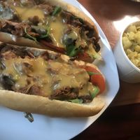 Steakhouse sub with Mac and cheese  at Kelley Farm Kitchen in Harpers Ferry