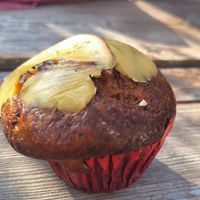 ¡Muffin Ayurvedico! 🍊🫚 

Me sorprendió bastante el sabor, está DELICIOSO 🫶🏻 at Sattvika Eco Panaderia in San Andres Cholula