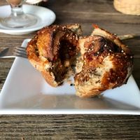 Fresh vegan cinnamon roll  at Sattvika Eco Panaderia in San Andres Cholula