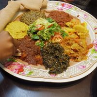 Platter for 5 at Addis Abeba in Footscray