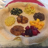 Single serve vegetable combination  at Addis Abeba in Footscray