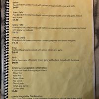 Menu Main Pg 2 at Addis Abeba in Footscray