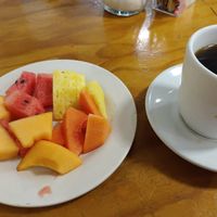 Frutas y café at Yug in Mexico City