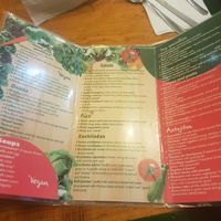 English menu at Yug in Mexico City