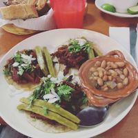 Vegan tacos al pastor  at Yug in Mexico City