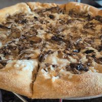 Shiitake pizza (veganized) at Mellow Mushroom in Fleming Island