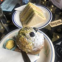 Muffin and club sandwich  at Lemonwood Eatery in Okato