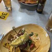 Lemonwood pile and tacos at Lemonwood Eatery in Okato