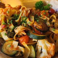 Gemüse-Nudelpfanne at Ulis Schlemmertreff in Baden Baden