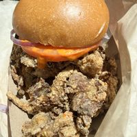 Oyster mushroom poboy   at Grass Roots Kitchen in Tarrytown