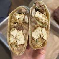 Korean BBQ Wrap  at Grass Roots Kitchen in Tarrytown