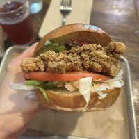 Oyster Mushroom Po’ Boy  at Grass Roots Kitchen in Tarrytown