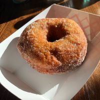 Vegan cider donut at Grass Roots Kitchen in Tarrytown