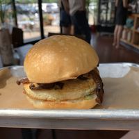 Vegan egg sandwich!  at Grass Roots Kitchen in Tarrytown