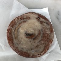 Cinnamon bun at BKeDSHoP in Charleston
