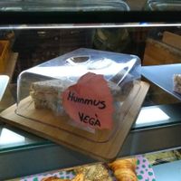 Vegan hummus sandwich at Magrana in Berga