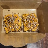 Sweet potato, pecan and cinnamon toast on multi grain  at The Remedy Exchange in Wakefield