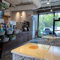 Dining area and order counter at The Remedy Exchange in Wakefield