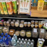 Refrigerated case has some vegan stuff, but mostly not vegan stuff. Better stick to the menu.  at The Remedy Exchange in Wakefield