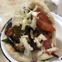 A delicious Pitta Felafel! at Mi-va-Mi in Paris