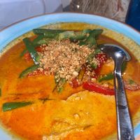 Red peanut curry  at Thai Botánico in Tenerife