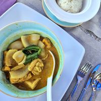 Curry amarillo con tofu at Thai Botánico in Tenerife