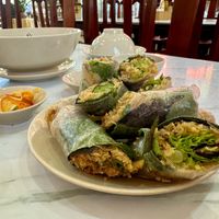 Noodle spring rolls  at Bo De Quan in My Tho