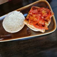 Sausage bap at Vedi in Derby