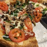 Veg out pizza 👌👍  at Mellow Mushroom - Brier Creek Pkwy in Raleigh