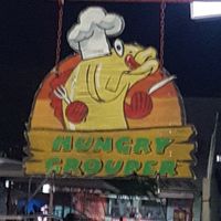 Restaurant front at Hungry Grouper in San Pedro