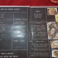 Menu at Hungry Grouper in San Pedro